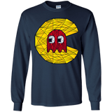 T-Shirts Navy / YS Poly Pac Man Youth Long Sleeve T-Shirt