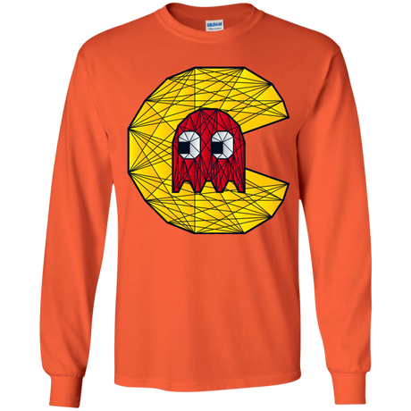 T-Shirts Orange / YS Poly Pac Man Youth Long Sleeve T-Shirt