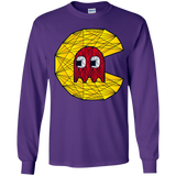 T-Shirts Purple / YS Poly Pac Man Youth Long Sleeve T-Shirt