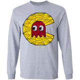 T-Shirts Sport Grey / YS Poly Pac Man Youth Long Sleeve T-Shirt