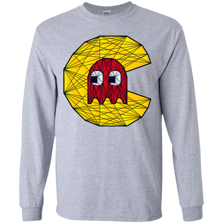 T-Shirts Sport Grey / YS Poly Pac Man Youth Long Sleeve T-Shirt