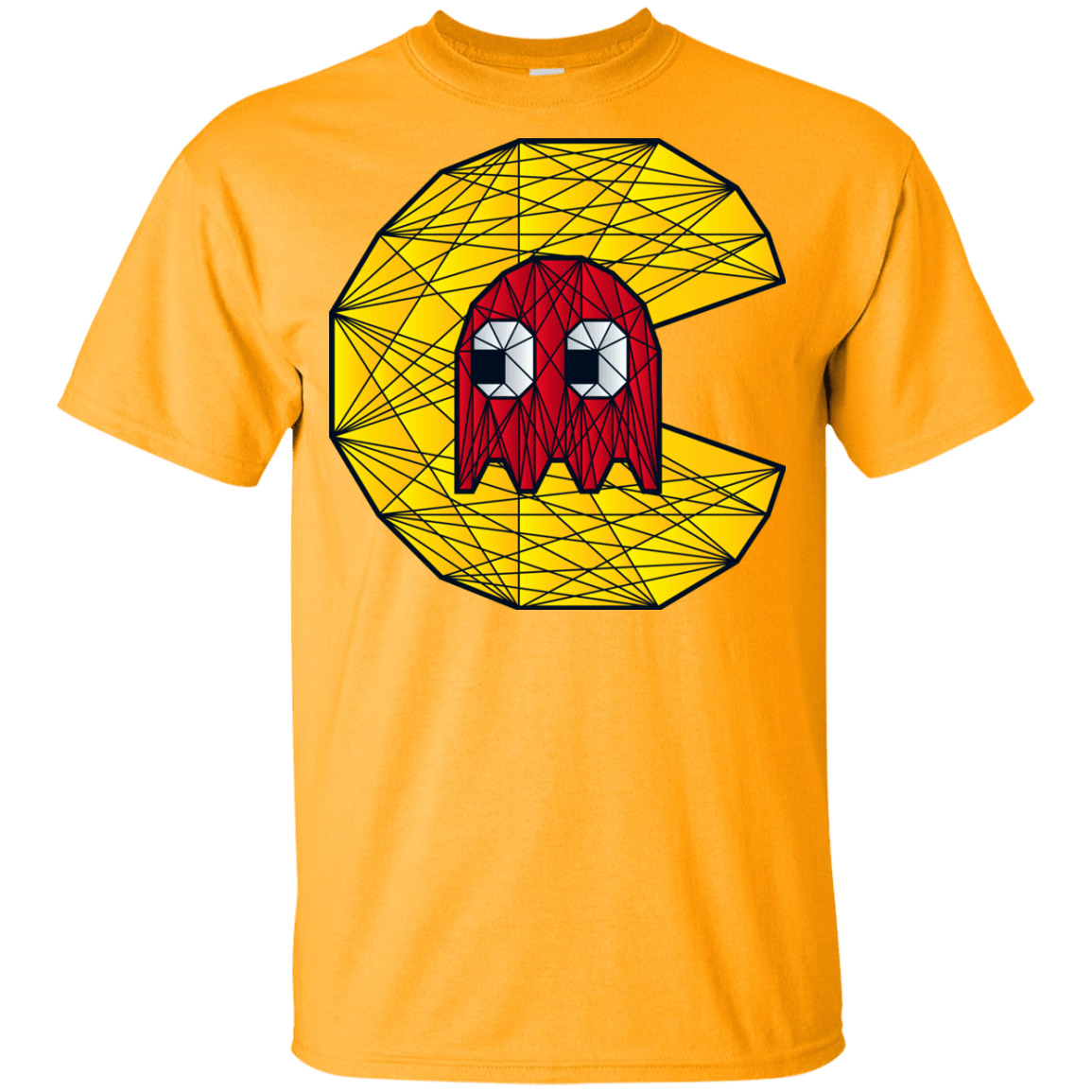 T-Shirts Gold / YXS Poly Pac Man Youth T-Shirt