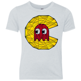 T-Shirts Heather White / YXS Poly Pac Man Youth Triblend T-Shirt
