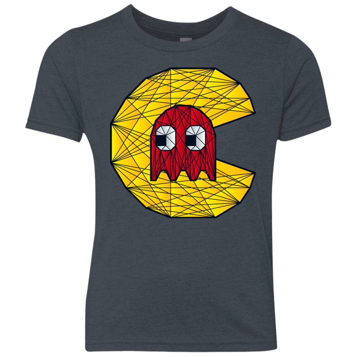 T-Shirts Vintage Navy / YXS Poly Pac Man Youth Triblend T-Shirt