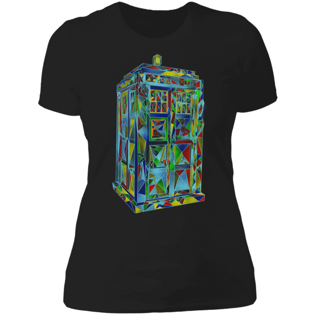 T-Shirts Black / X-Small Polygonic Blue Box Women's Premium T-Shirt