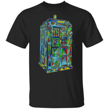 T-Shirts Black / YXS Polygonic Blue Box Youth T-Shirt