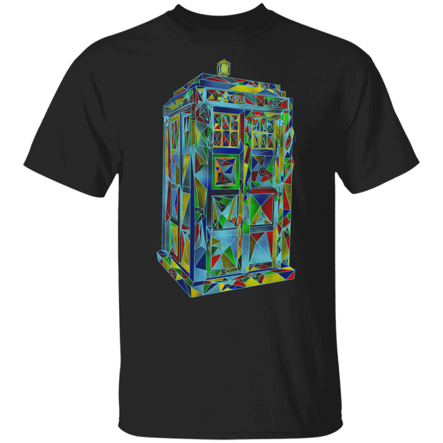 T-Shirts Black / YXS Polygonic Blue Box Youth T-Shirt