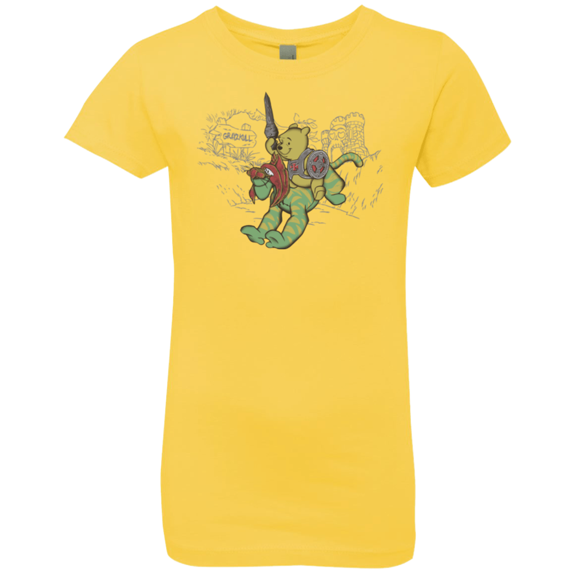 T-Shirts Vibrant Yellow / YXS Poohwah of Grayzkull Girls Premium T-Shirt