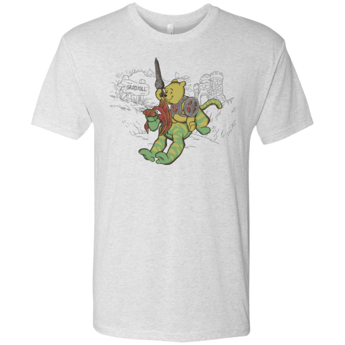 T-Shirts Heather White / Small Poohwah of Grayzkull Men's Triblend T-Shirt