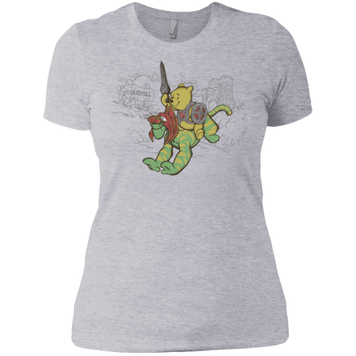 T-Shirts Heather Grey / X-Small Poohwah of Grayzkull Women's Premium T-Shirt