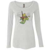 T-Shirts Heather White / Small Poohwah of Grayzkull Women's Triblend Long Sleeve Shirt