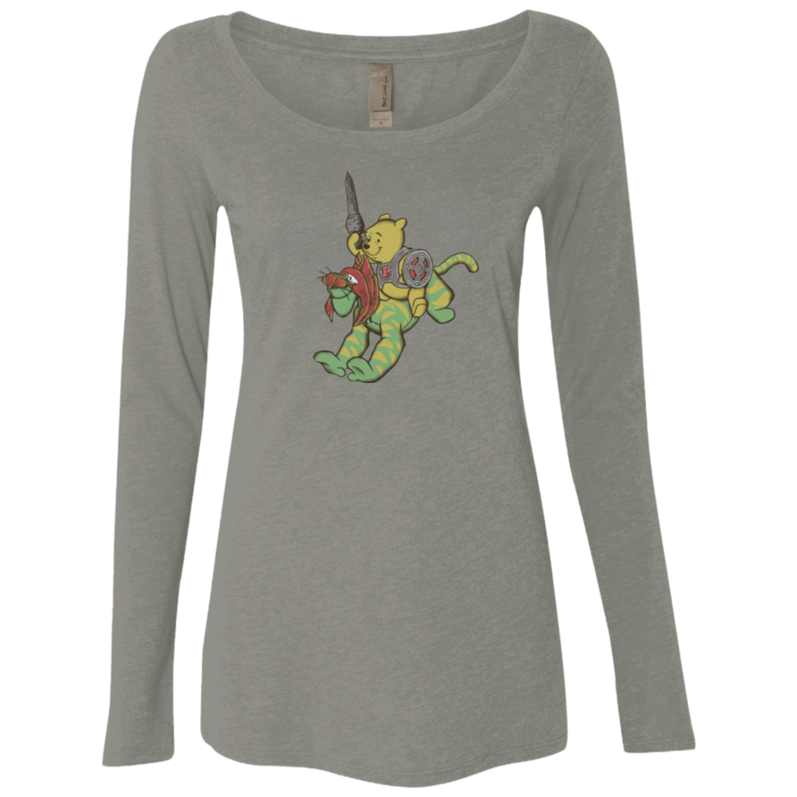 T-Shirts Venetian Grey / Small Poohwah of Grayzkull Women's Triblend Long Sleeve Shirt