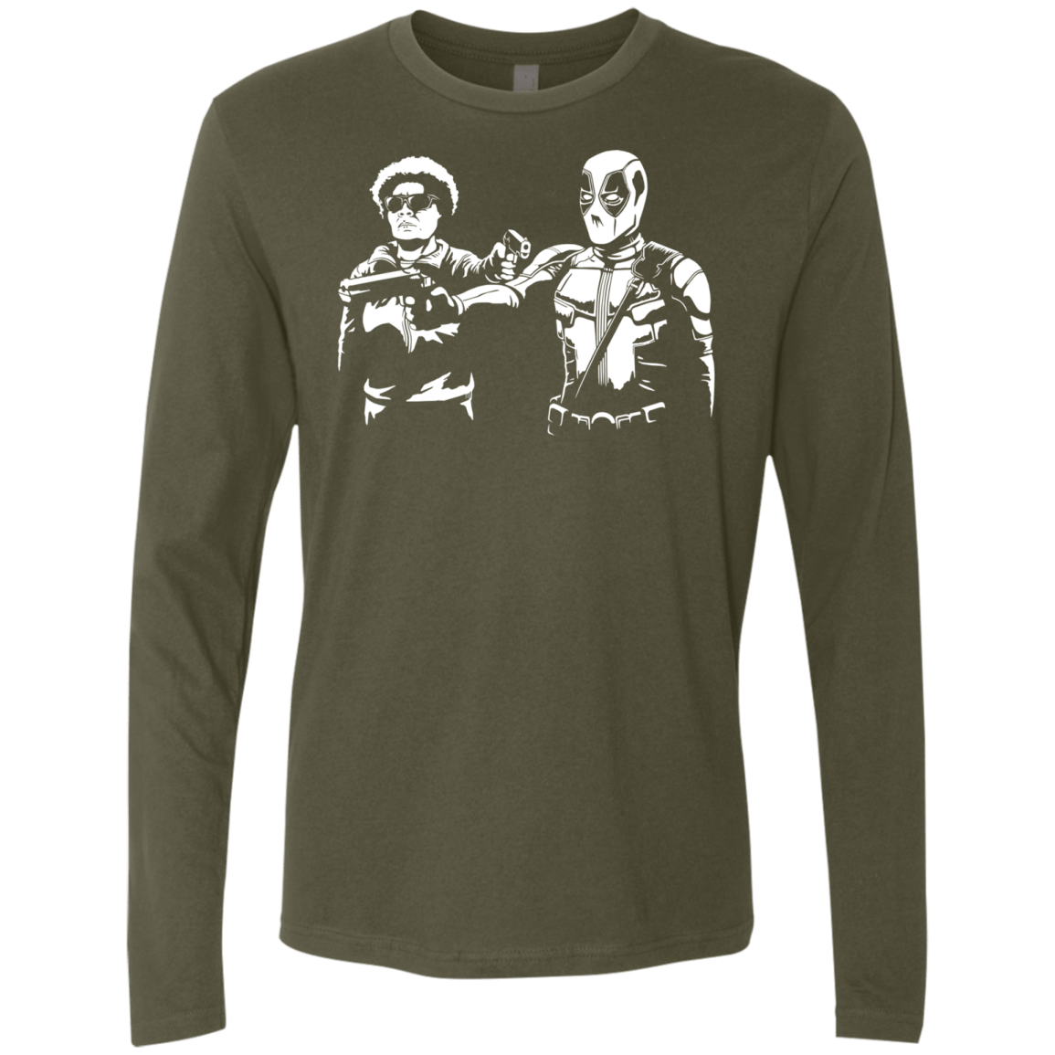 T-Shirts Military Green / S Pool Fiction Men's Premium Long Sleeve