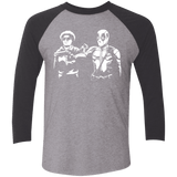 T-Shirts Premium Heather/Vintage Black / X-Small Pool Fiction Men's Triblend 3/4 Sleeve