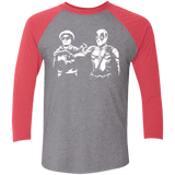 T-Shirts Premium Heather/Vintage Red / X-Small Pool Fiction Men's Triblend 3/4 Sleeve