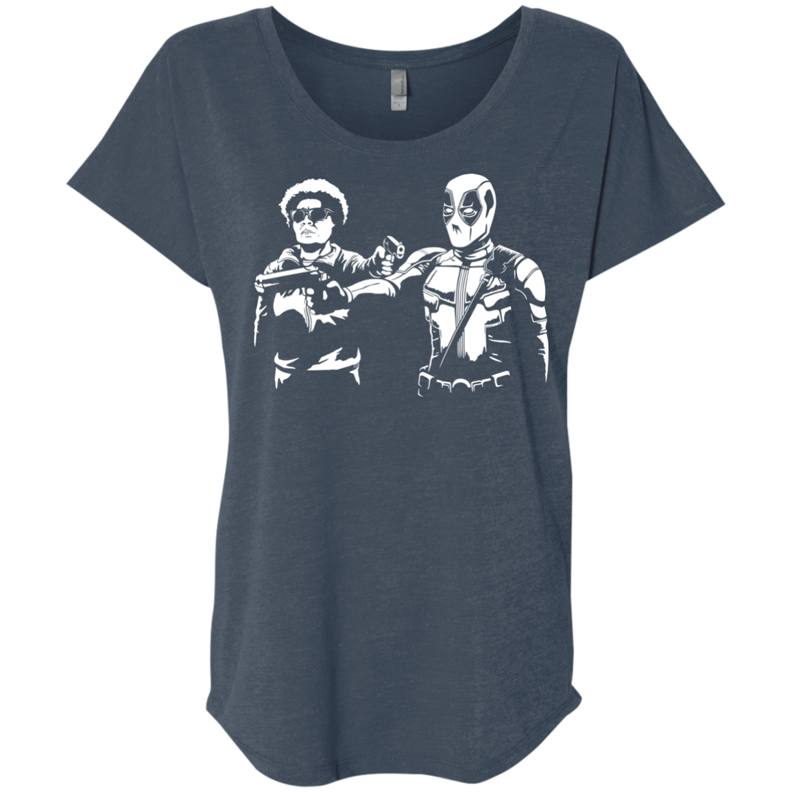 T-Shirts Indigo / X-Small Pool Fiction Triblend Dolman Sleeve