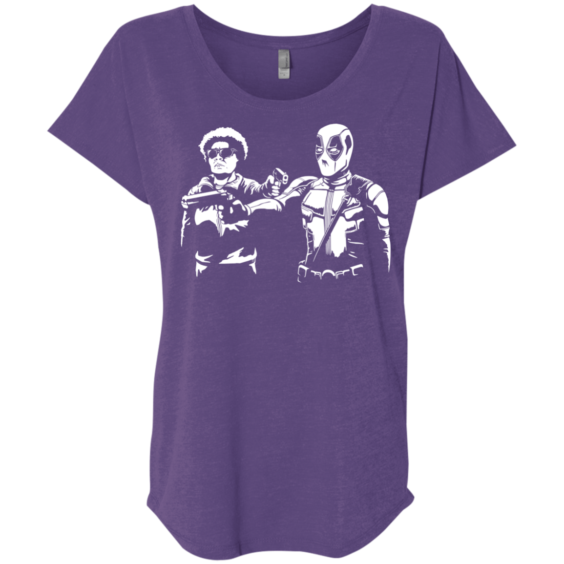 T-Shirts Purple Rush / X-Small Pool Fiction Triblend Dolman Sleeve