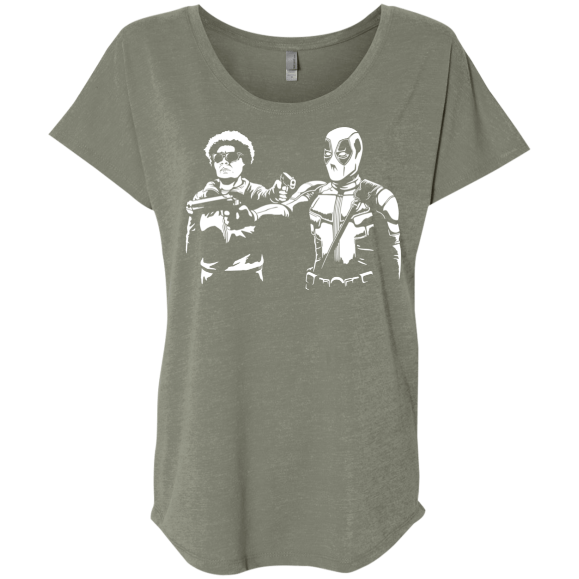 T-Shirts Venetian Grey / X-Small Pool Fiction Triblend Dolman Sleeve