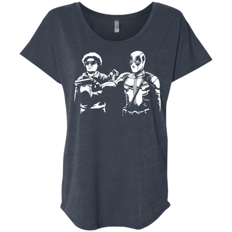 T-Shirts Vintage Navy / X-Small Pool Fiction Triblend Dolman Sleeve