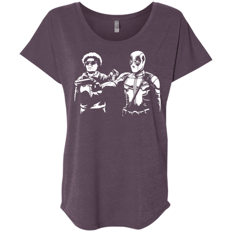 T-Shirts Vintage Purple / X-Small Pool Fiction Triblend Dolman Sleeve