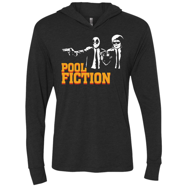 T-Shirts Vintage Black / X-Small Pool Fiction Triblend Long Sleeve Hoodie Tee