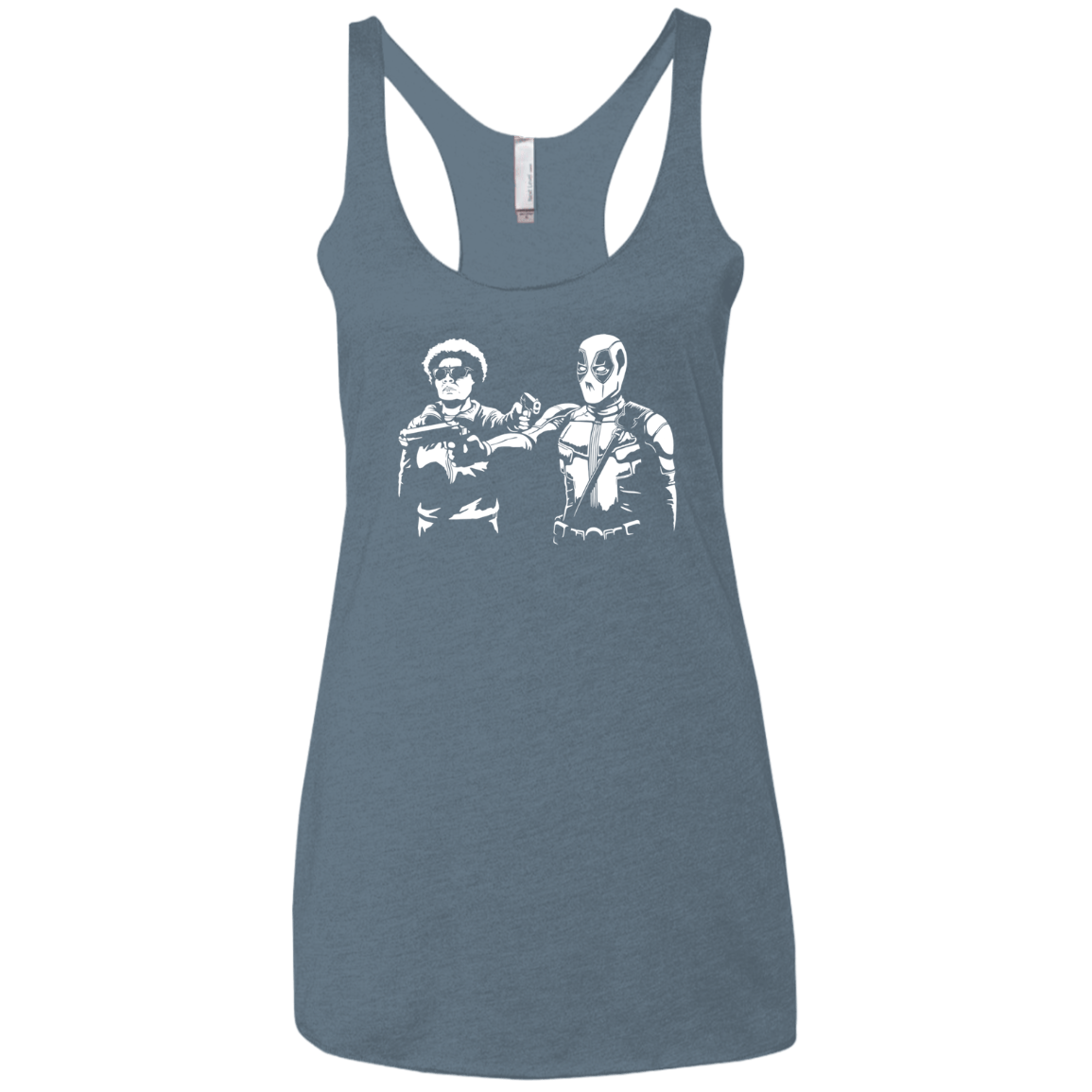 T-Shirts Indigo / X-Small Pool Fiction Women's Triblend Racerback Tank