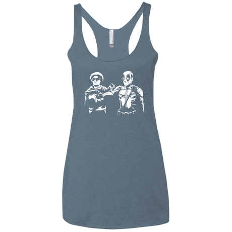 T-Shirts Indigo / X-Small Pool Fiction Women's Triblend Racerback Tank