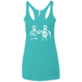 T-Shirts Tahiti Blue / X-Small Pool Fiction Women's Triblend Racerback Tank