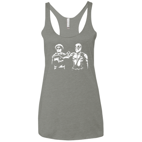 T-Shirts Venetian Grey / X-Small Pool Fiction Women's Triblend Racerback Tank