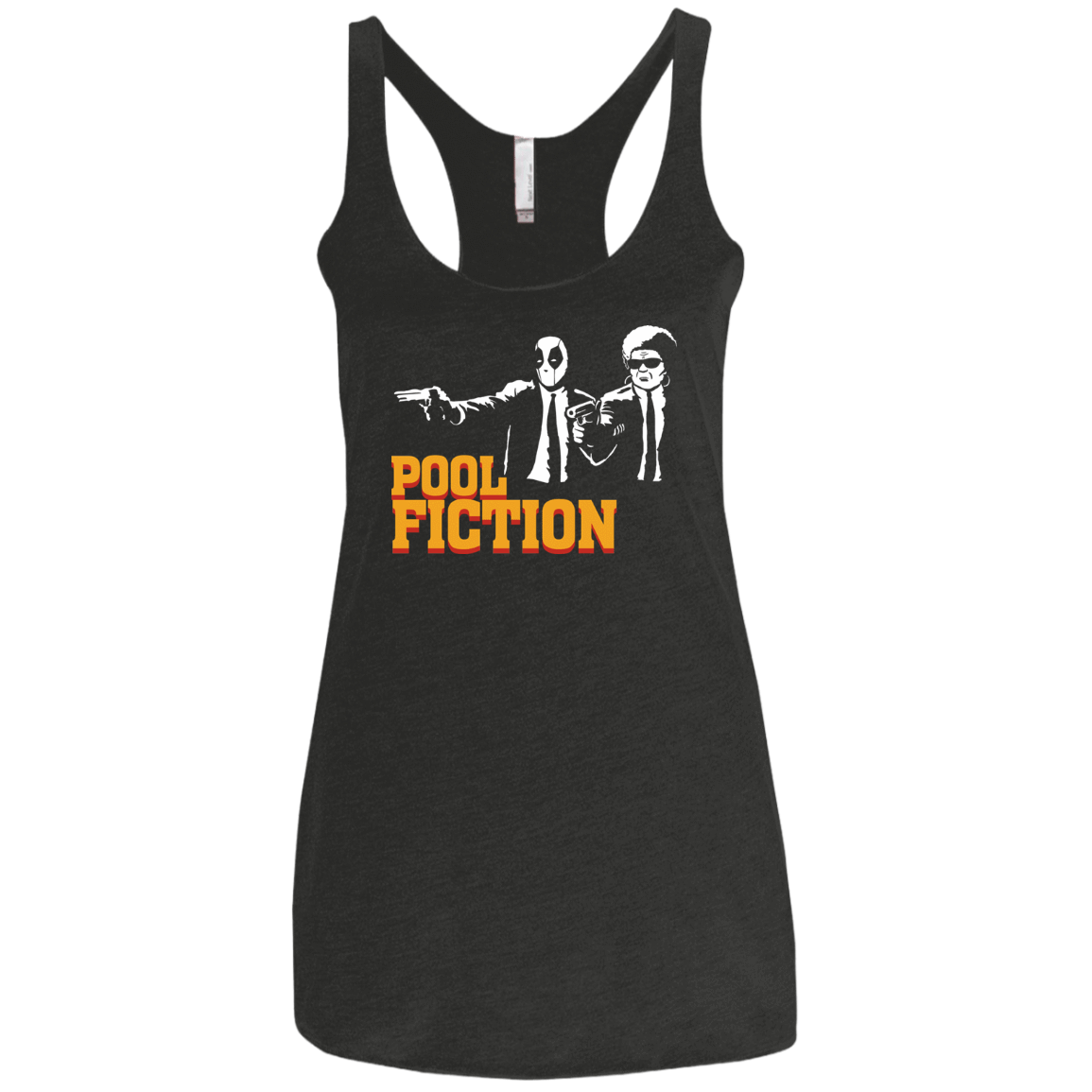 T-Shirts Vintage Black / X-Small Pool Fiction Women's Triblend Racerback Tank