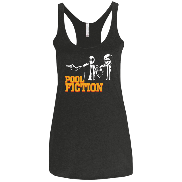 T-Shirts Vintage Black / X-Small Pool Fiction Women's Triblend Racerback Tank