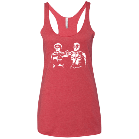 T-Shirts Vintage Red / X-Small Pool Fiction Women's Triblend Racerback Tank