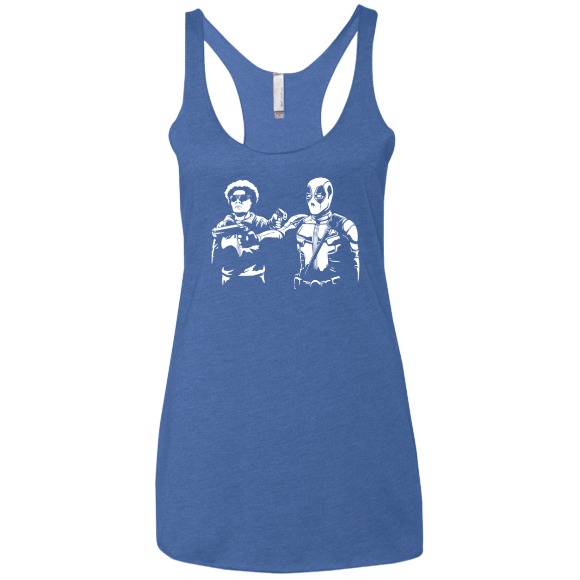 T-Shirts Vintage Royal / X-Small Pool Fiction Women's Triblend Racerback Tank