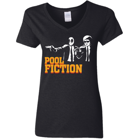 T-Shirts Black / S Pool Fiction Women's V-Neck T-Shirt