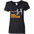 T-Shirts Black / S Pool Fiction Women's V-Neck T-Shirt