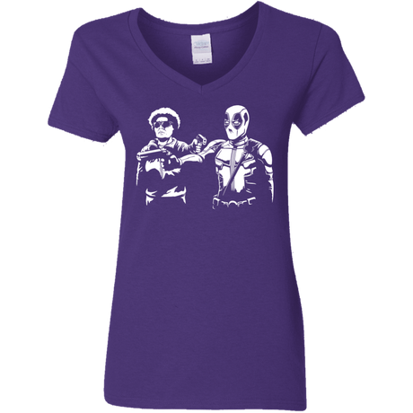 T-Shirts Purple / S Pool Fiction Women's V-Neck T-Shirt