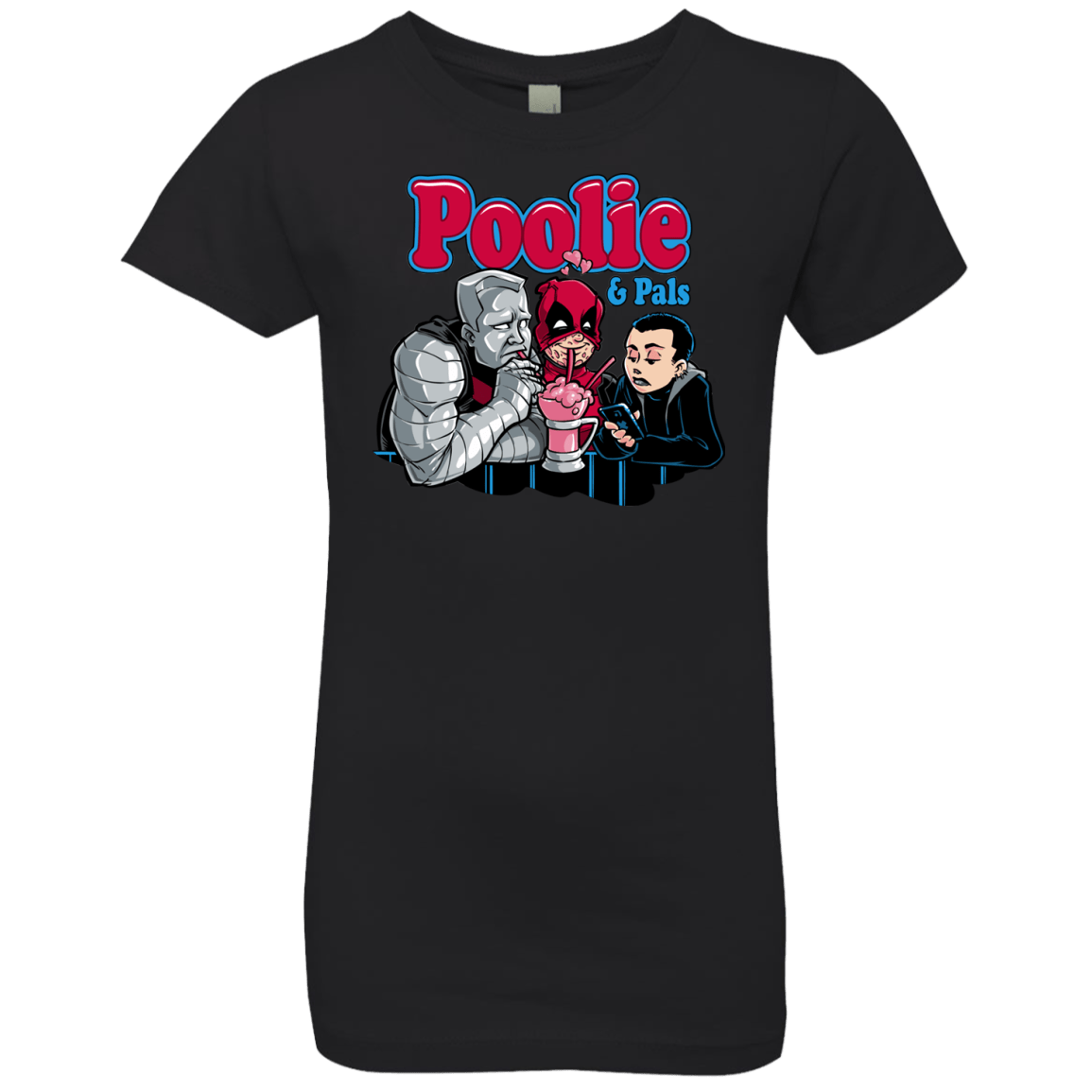 T-Shirts Black / YXS Poolie Girls Premium T-Shirt