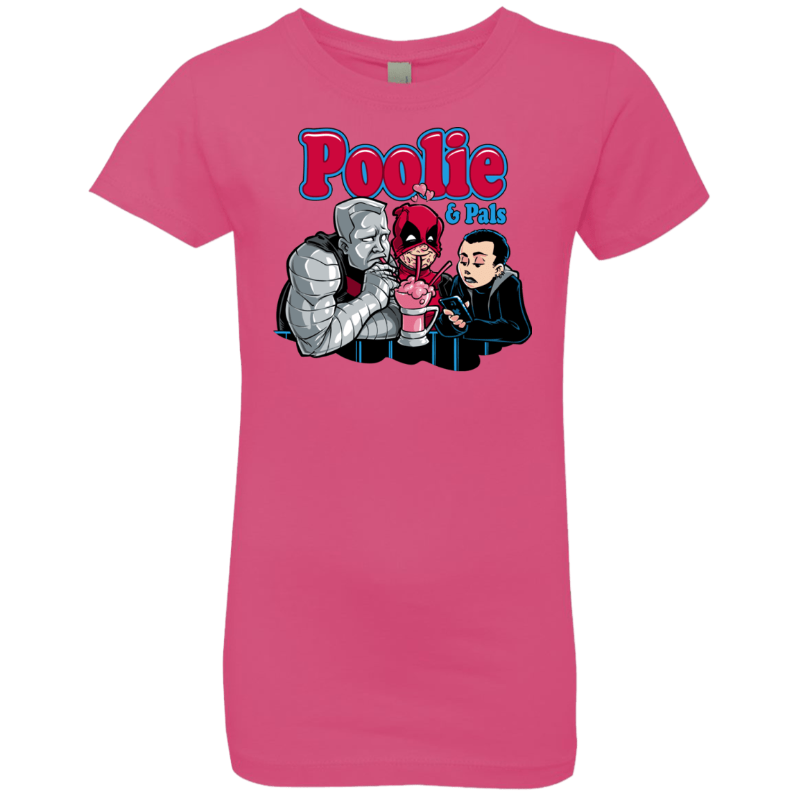 T-Shirts Hot Pink / YXS Poolie Girls Premium T-Shirt
