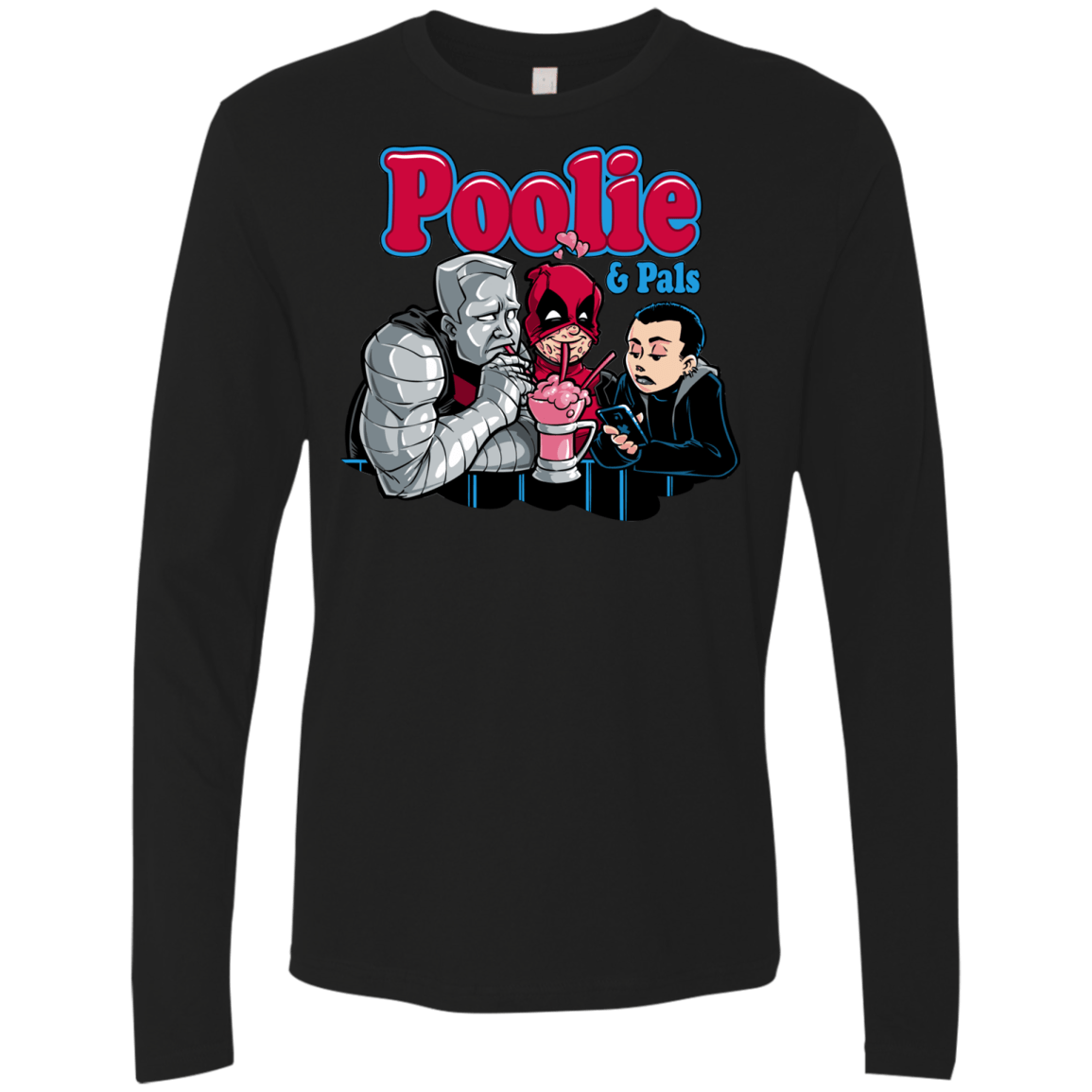 T-Shirts Black / S Poolie Men's Premium Long Sleeve