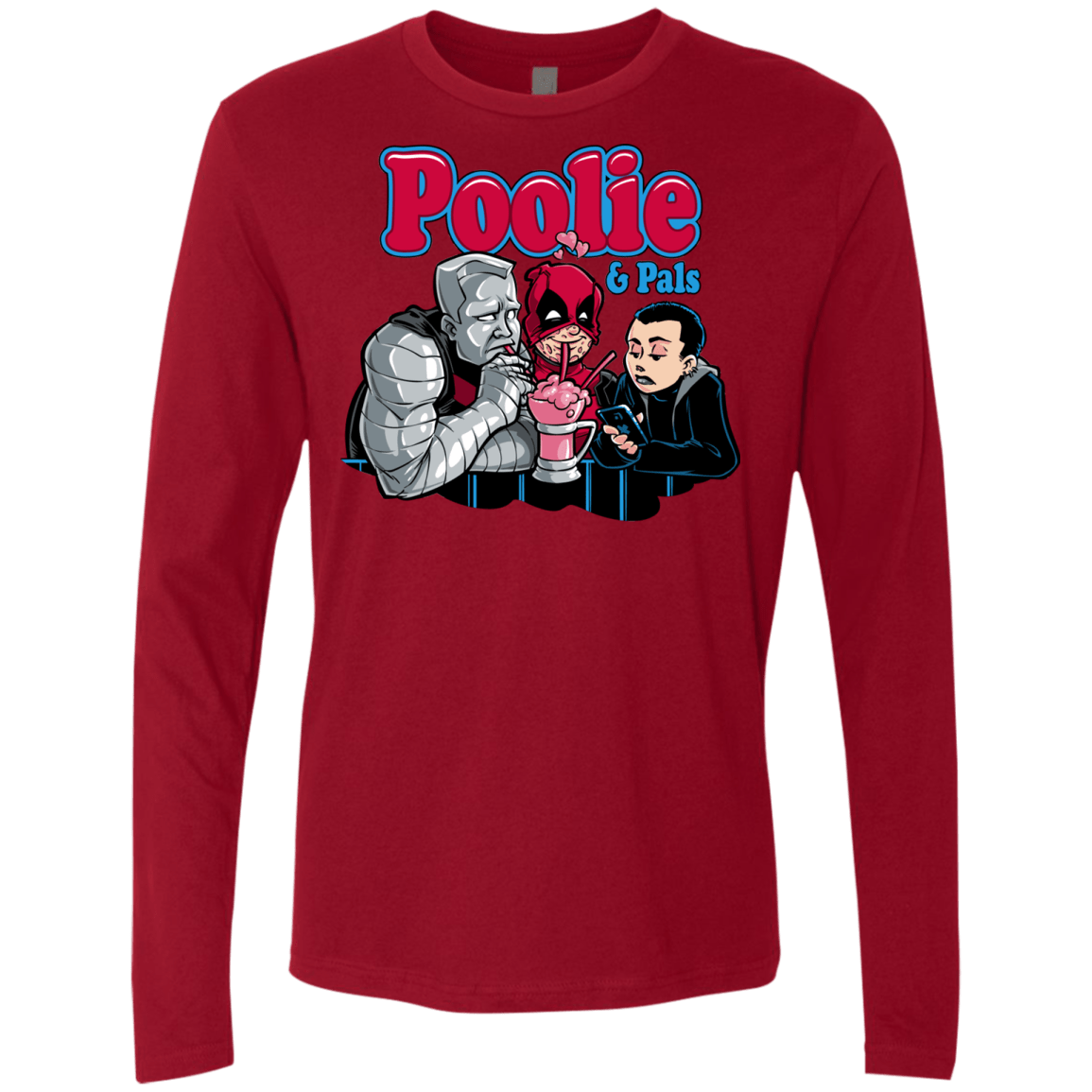 T-Shirts Cardinal / S Poolie Men's Premium Long Sleeve