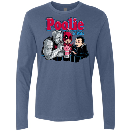 T-Shirts Indigo / S Poolie Men's Premium Long Sleeve