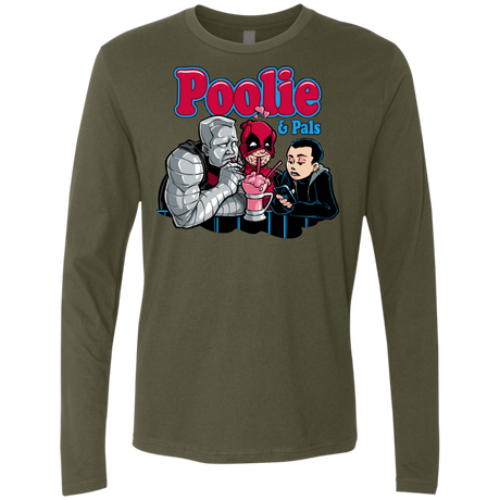 T-Shirts Military Green / S Poolie Men's Premium Long Sleeve