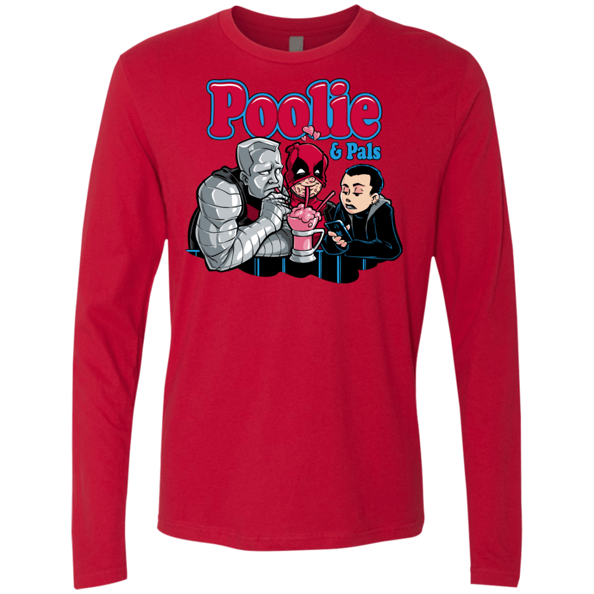 T-Shirts Red / S Poolie Men's Premium Long Sleeve