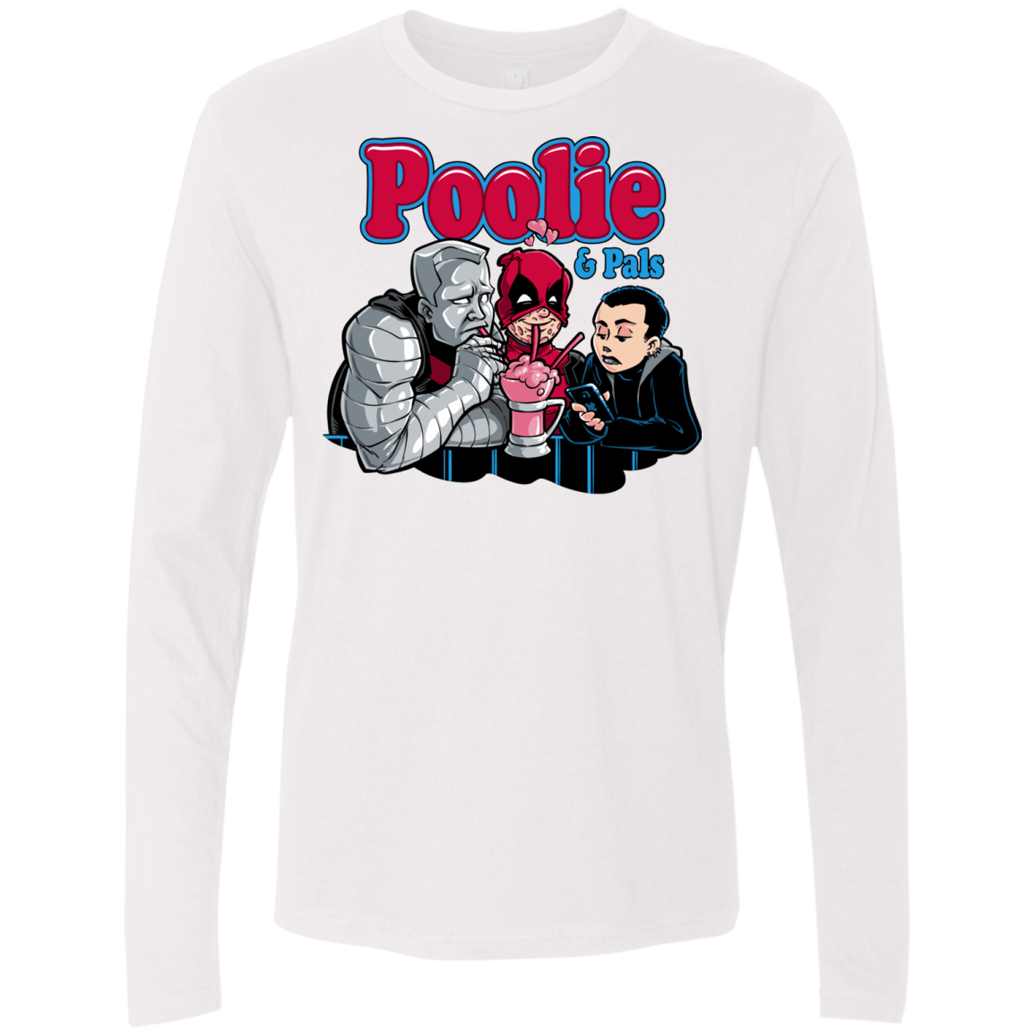 T-Shirts White / S Poolie Men's Premium Long Sleeve