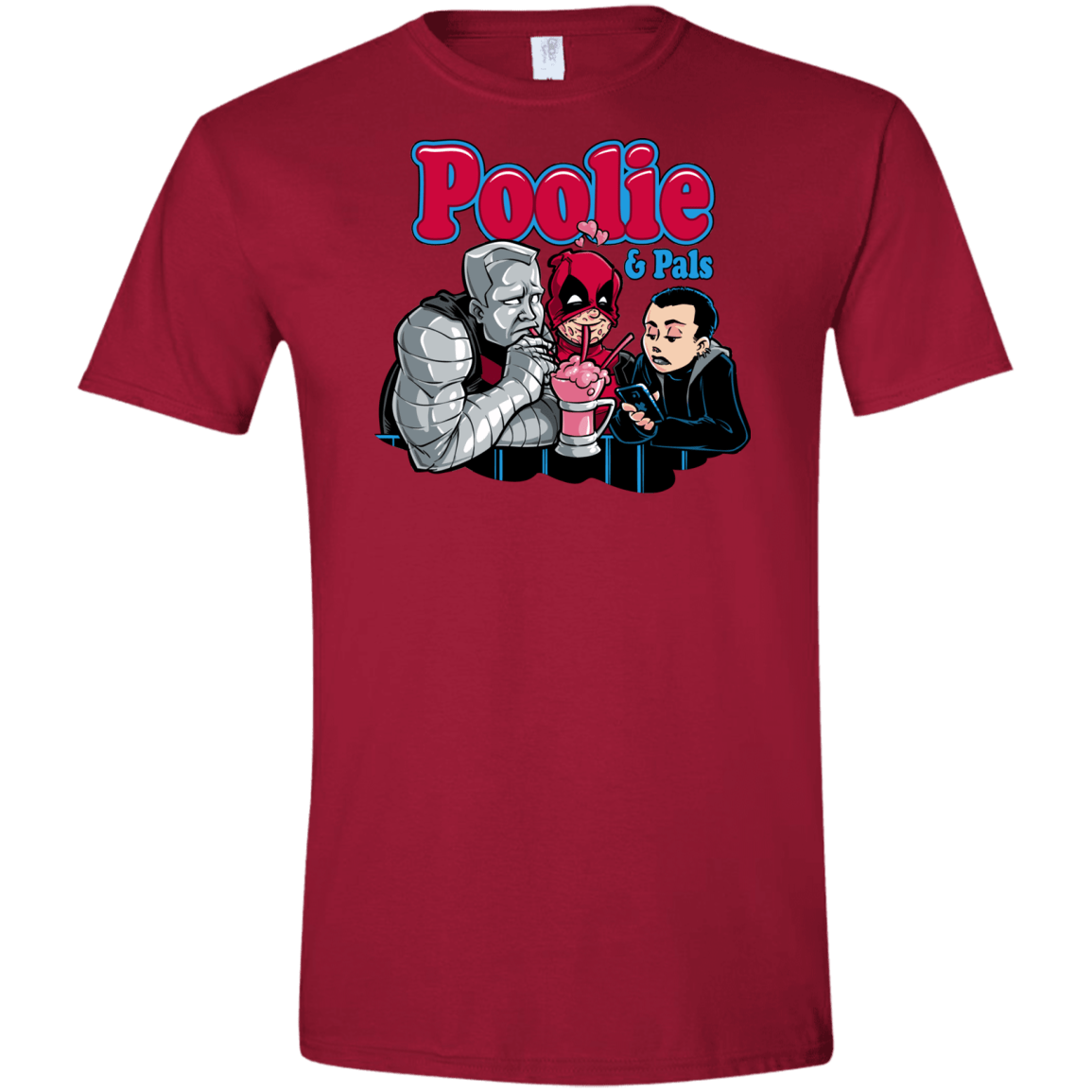 T-Shirts Cardinal Red / S Poolie Men's Semi-Fitted Softstyle