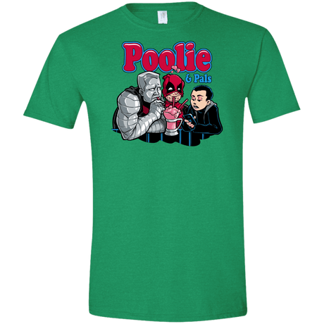 T-Shirts Heather Irish Green / S Poolie Men's Semi-Fitted Softstyle