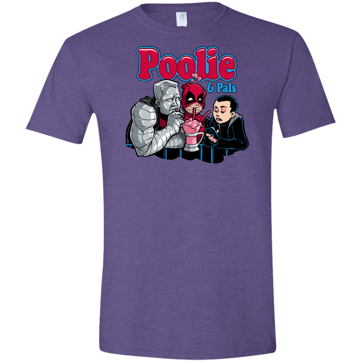 T-Shirts Heather Purple / S Poolie Men's Semi-Fitted Softstyle