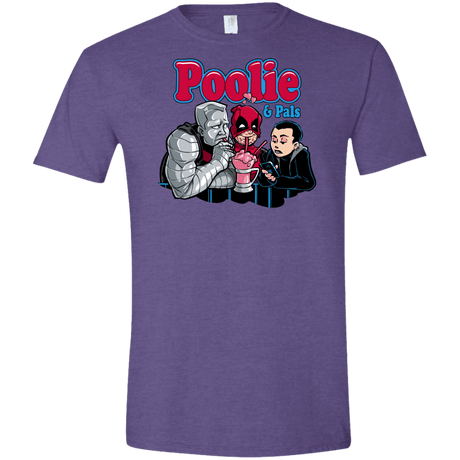 T-Shirts Heather Purple / S Poolie Men's Semi-Fitted Softstyle