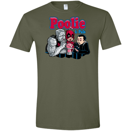 T-Shirts Military Green / S Poolie Men's Semi-Fitted Softstyle