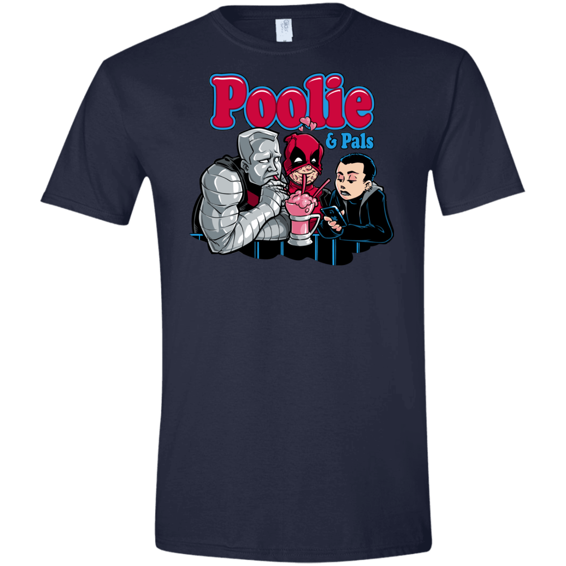 T-Shirts Navy / X-Small Poolie Men's Semi-Fitted Softstyle